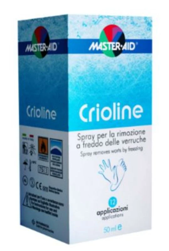 Master-Aid Master Aid Crioline Verruche Spray Per La Rimozione Delle Verruche 12 Applicazioni 50ml 1 Master-Aid Master Aid Crioline Verruche Spray Per La Rimozione Delle Verruche 12 Applicazioni 50ml