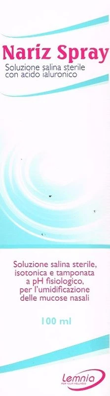 LEMNIA Srl Nariz Spray Soluzione Salina Sterile Con Acido Ialuronico 100 Ml
