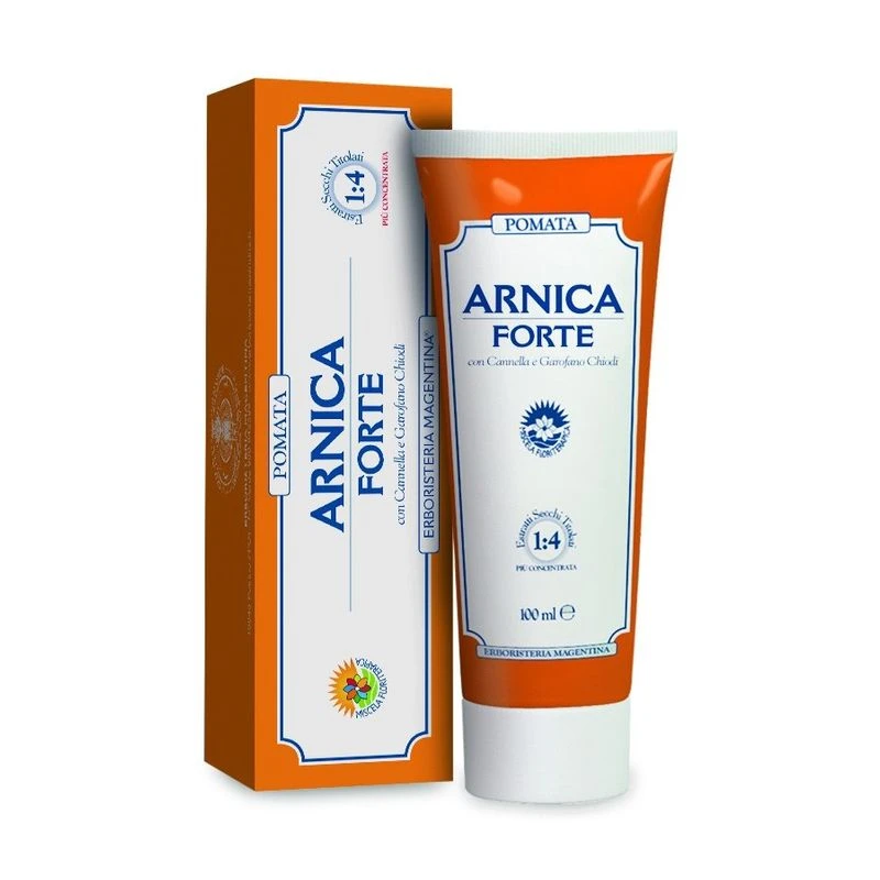 Erboristeria Magentina Arnica Forte Pomata Per Contusioni 100ml 1 Erboristeria Magentina Arnica Forte Pomata Per Contusioni 100ml