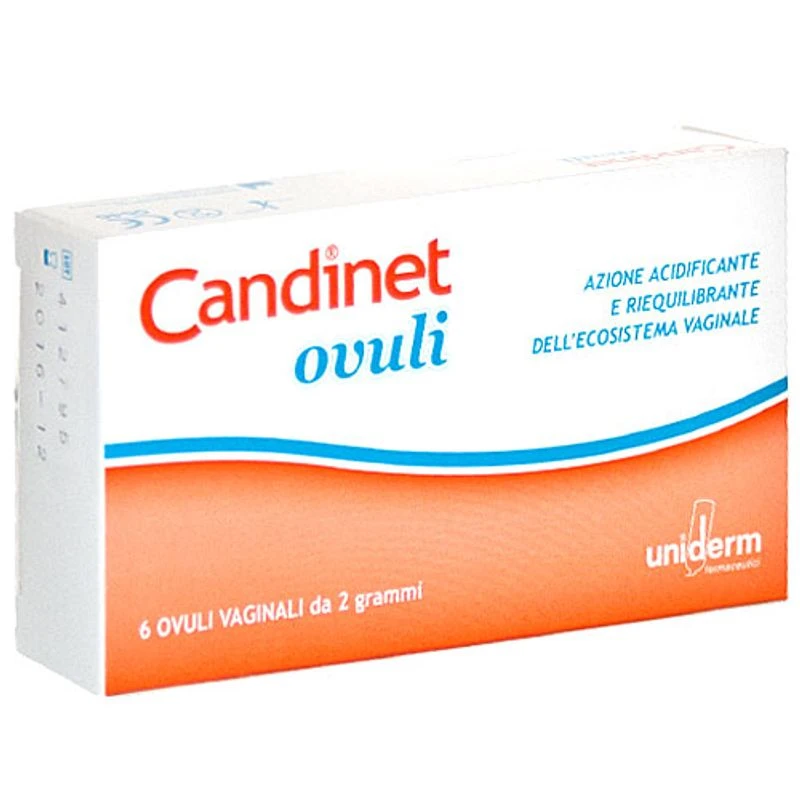 UNIDERM Candinet Ovuli Vaginali 6 Pezzi 1 UNIDERM Candinet Ovuli Vaginali 6 Pezzi