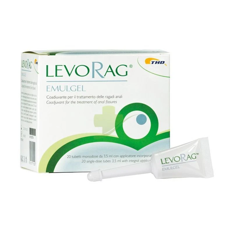 THD SpA Levorag Emulgel Trattamento Ragadi Anali 20 Tubetti Da 3,5ml 1 THD SpA Levorag Emulgel Trattamento Ragadi Anali 20 Tubetti Da 3,5ml