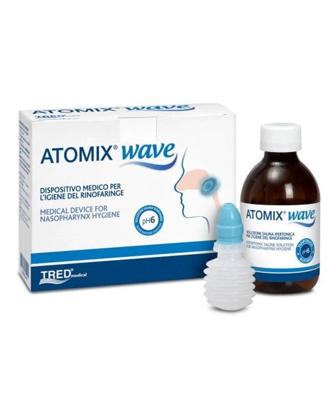 TRED Srl Atomix Wave Per L'igiene Della Rinofaringea 250ml 1 TRED Srl Atomix Wave Per L'igiene Della Rinofaringea 250ml