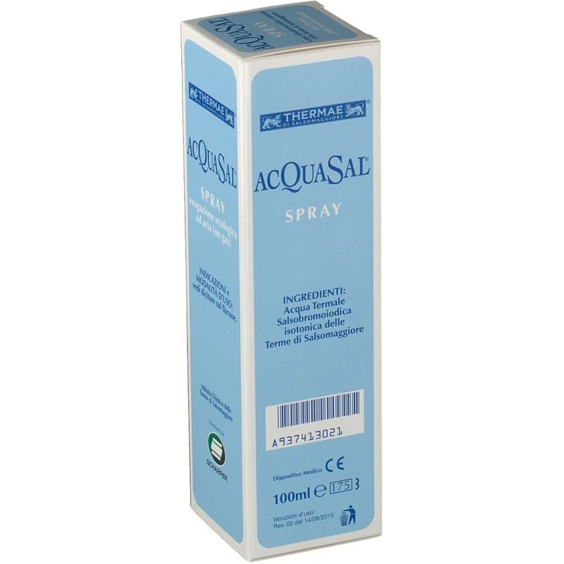 Scharper Acquasal Spray Di Acqua Termale Per L'igiene Delle Fosse Nasali 100ml 1 Scharper Acquasal Spray Di Acqua Termale Per L'igiene Delle Fosse Nasali 100ml