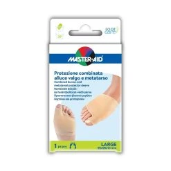 Master-Aid Foot Care Protezione Combinata Alluce Valgo E Metatarso 1 Pezzo Large
