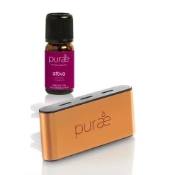 Purae Attiva Tonificante E Vitalizzante Diffusore Per Auto Con Oli Essenziali