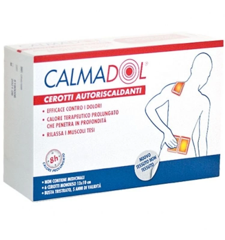 Montefarmaco OTC Calmadol Cerotti Autoriscaldanti Efficaci Contro I Dolori 6 Cerotti Da 13x10 Cm 1 Montefarmaco OTC Calmadol Cerotti Autoriscaldanti Efficaci Contro I Dolori 6 Cerotti Da 13x10 Cm