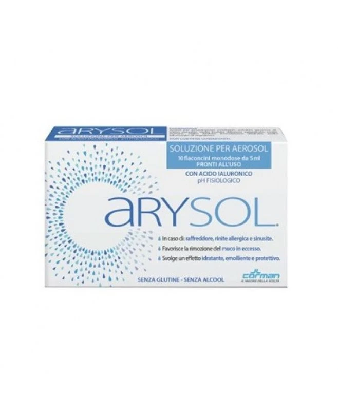 Corman Arysol Soluzione Per Aerosol 10 Flaconcini Monodose Da 5ml 1 Corman Arysol Soluzione Per Aerosol 10 Flaconcini Monodose Da 5ml