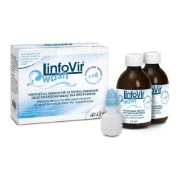 NOOS SRL Linfovir Isowash Soluzione Salina Isotonica 8 Flaconi Da 60ml