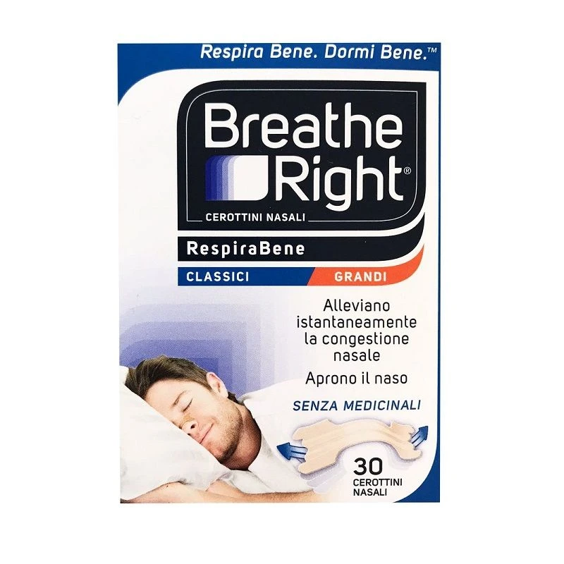 EFAS Breathe Right Classic Cerottini Nasali Senza Medicinali Misura Grande 30 Pezzi 1 EFAS Breathe Right Classic Cerottini Nasali Senza Medicinali Misura Grande 30 Pezzi