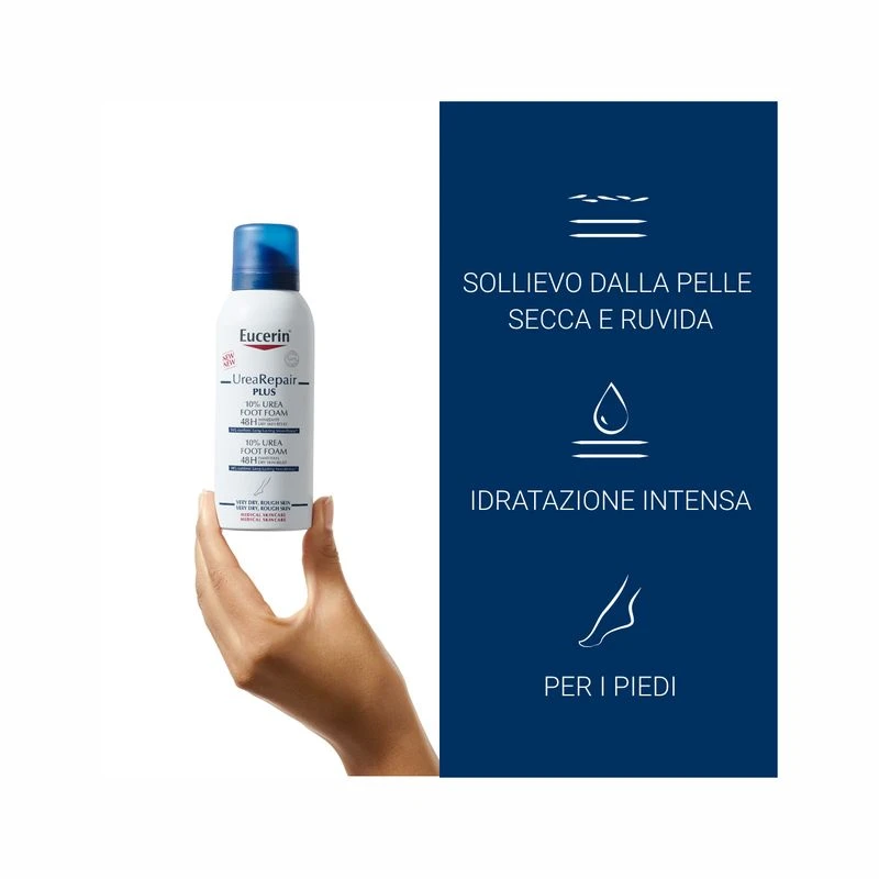 BEIERSDORF SpA Eucerin Urearepair Plus Mousse Piedi 150ml 3 BEIERSDORF SpA Eucerin Urearepair Plus Mousse Piedi 150ml - immagine 3