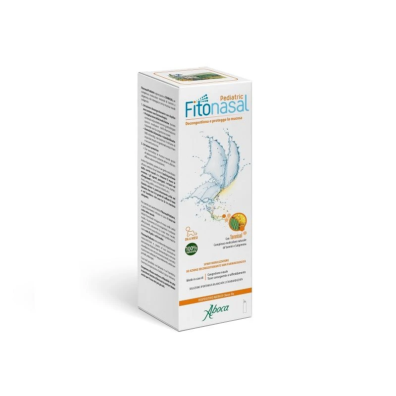 Aboca Fitonasal Pediatric Spray Ad Azione Decongestionante 125ml 1 Aboca Fitonasal Pediatric Spray Ad Azione Decongestionante 125ml