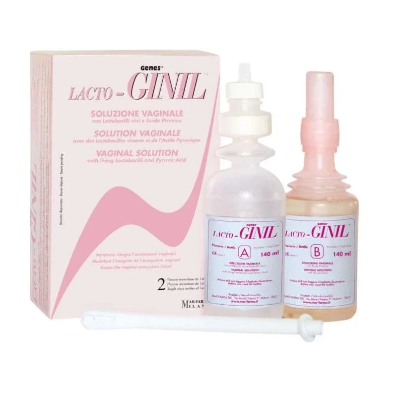 MAR-FARMA Srl Mar-Farma Lacto-Ginil Ripristina Il Benessere Vaginale 2x140ml 1 MAR-FARMA Srl Mar-Farma Lacto-Ginil Ripristina Il Benessere Vaginale 2x140ml