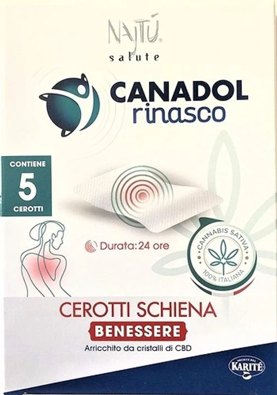 Najtu Canadol Rinasco Benessere Cerotti Schiena Lenitivi Con Cannabis Sativa 5 Pezzi 1 Najtu Canadol Rinasco Benessere Cerotti Schiena Lenitivi Con Cannabis Sativa 5 Pezzi