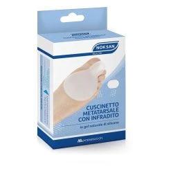 NOK SAN Noksan Cuscinetto Metatarsale Con Infradito In Gel Naturale Di Silicone Tg S/M Da 2 Pezzi