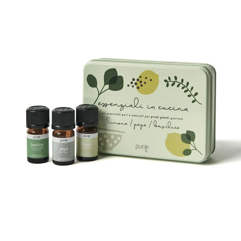 Purae Cofanetto Oli Essenziali In Cucina Kit Primi Piatti 3x5ml 1 Purae Cofanetto Oli Essenziali In Cucina Kit Primi Piatti 3x5ml