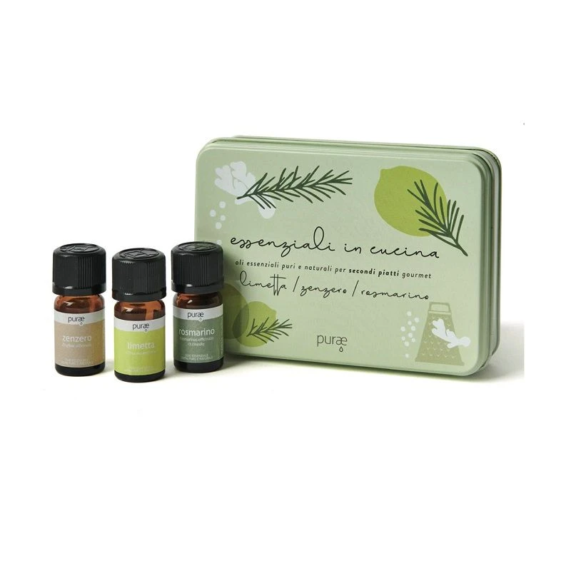 Purae Cofanetto Oli Essenziali In Cucina Kit Secondi Piatti 3x5ml 1 Purae Cofanetto Oli Essenziali In Cucina Kit Secondi Piatti 3x5ml