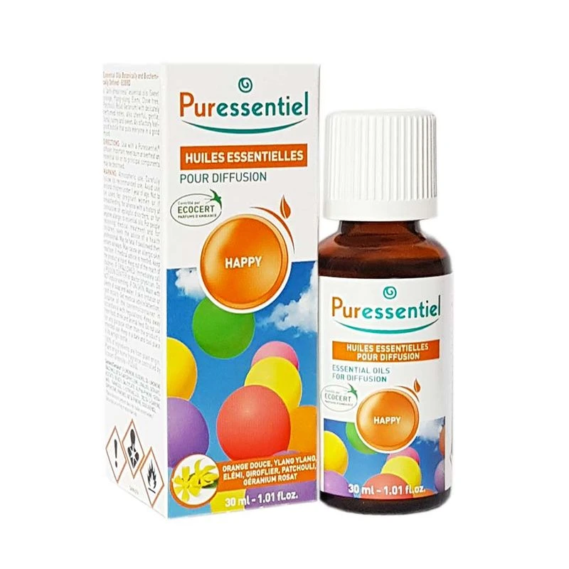Puressentiel Happy Olio Essenziale Per Diffusione 30ml 1 Puressentiel Happy Olio Essenziale Per Diffusione 30ml