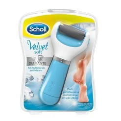 Dr Scholl Velvet Smooth Cristalli Di Diamante Roll Professionale Per Pedicure 1 Pezzo Colore Blu