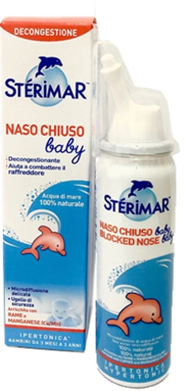 LABORATORI BALDACCI SpA Sterimar Baby Naso Chiuso Soluzione Leggermente Ipertonica 50ml 1 LABORATORI BALDACCI SpA Sterimar Baby Naso Chiuso Soluzione Leggermente Ipertonica 50ml
