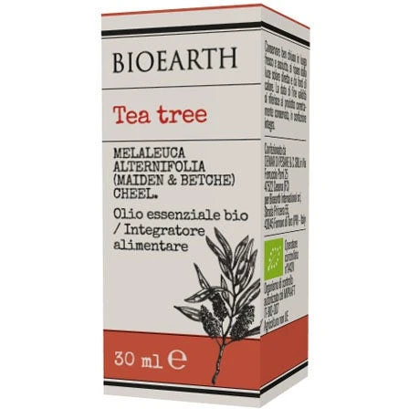 BIOEARTH INTERNATIONAL Srl Bioearth Tea Tree Oil Essenziale Biologico 30ml 1 BIOEARTH INTERNATIONAL Srl Bioearth Tea Tree Oil Essenziale Biologico 30ml