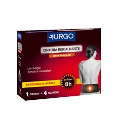 LABORATOIRES URGO Urgo Cintura Riscaldante Dolori Muscolari Ricaricabile E Lavabile 1 Cintura + 4 Ricariche